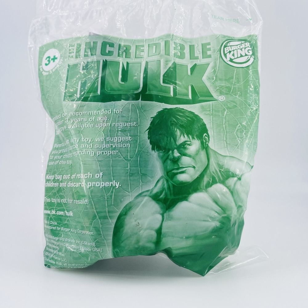 2008‎ Burger King THE INCREDIBLE HULK Hulk Smash Kids Meal Toy Sealed